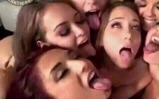 gangbang cumshot group