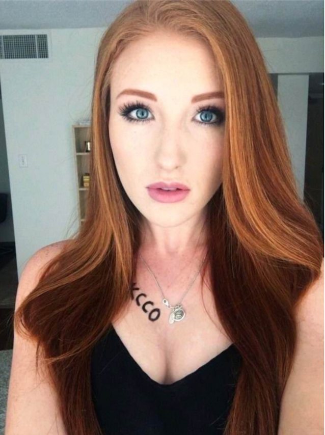 redhead, beauty, green eyes