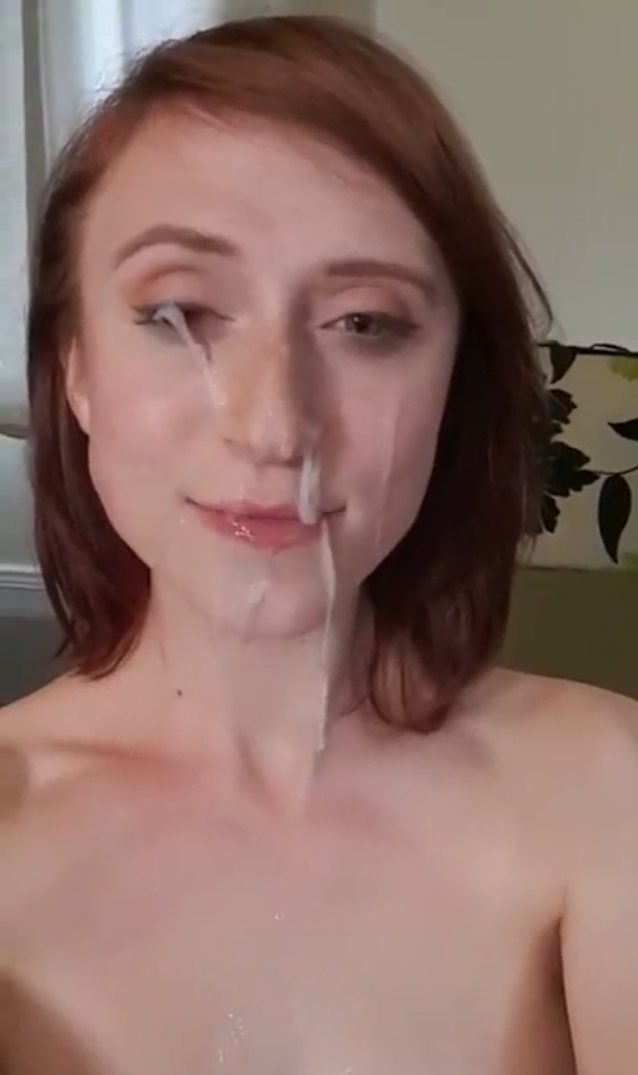 cumshot, facial, hot girl, cum, redhead