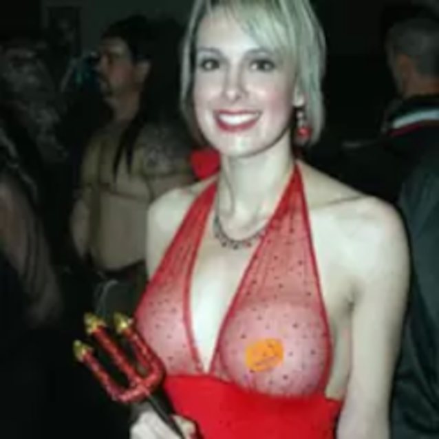 short hair, milf, blonde, big tits, party