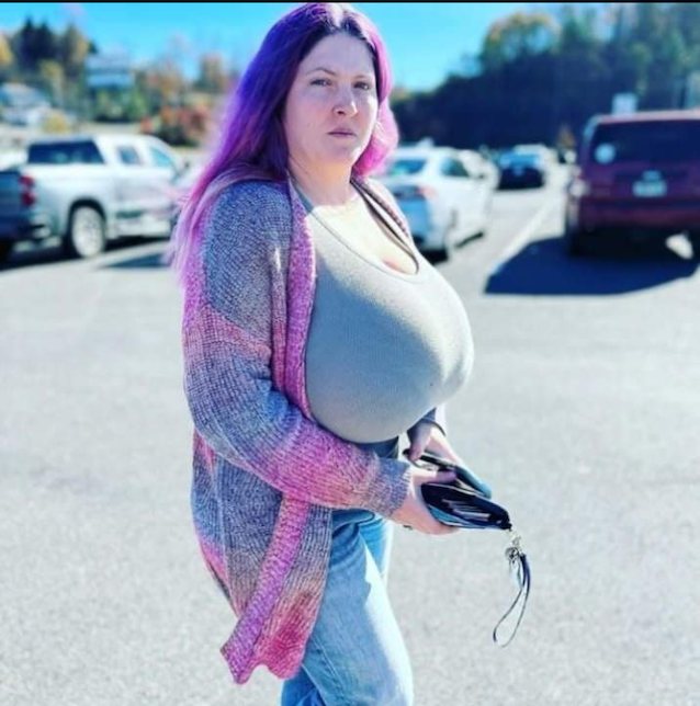 big tits, super big tits, facebook, demora william