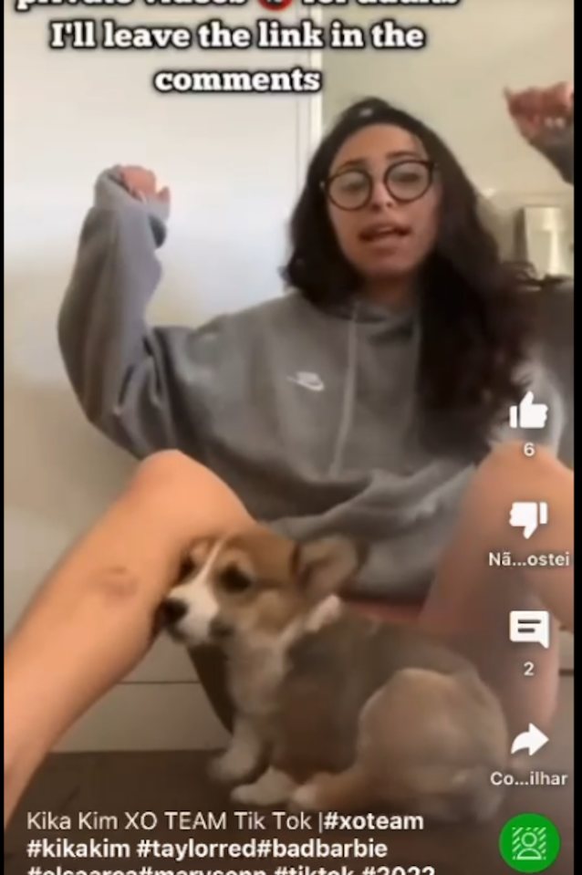 tiktok, pets, brunette