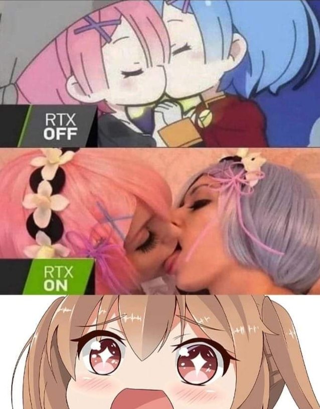 re zero, rem, ram, lesbian, kiss