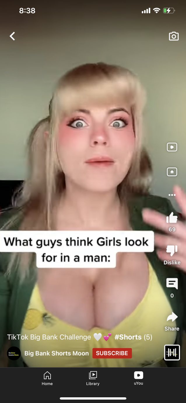 big tits, tiktok, babe, blonde, boobs