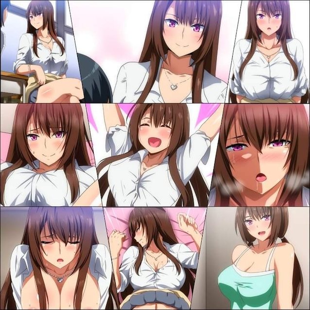 anime hentai brunette