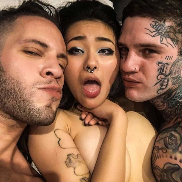 threesome tattoo hot