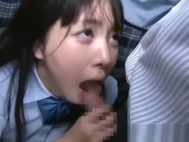 train sucking schoolgirl