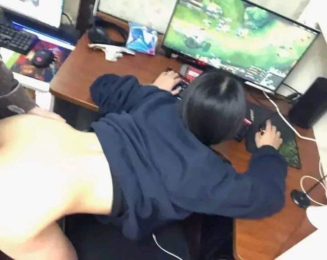 asian, gaming, desktop, doggy