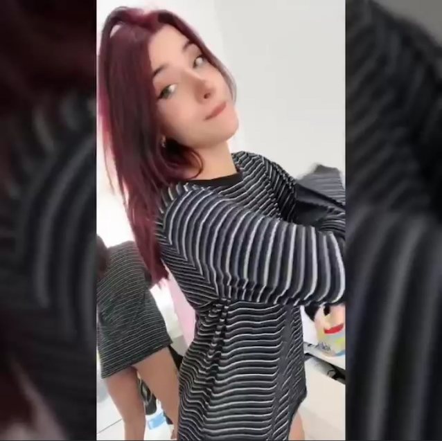 redhead, pretty, ass, clapping, without