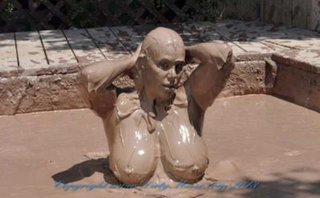 big tits, mud, messy, clips4sale