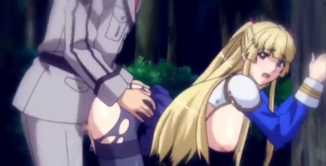 knight, hentai, stockings, torn stockings, blonde