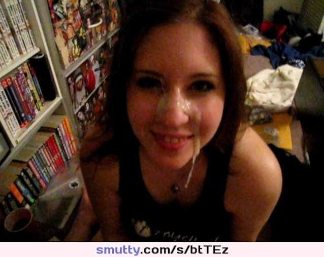 facial, cumslut, amateur, cute, bigload