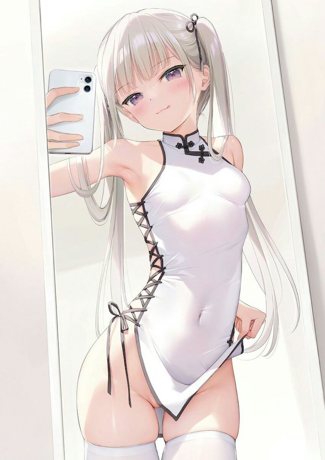 hentai, mirror, selfie