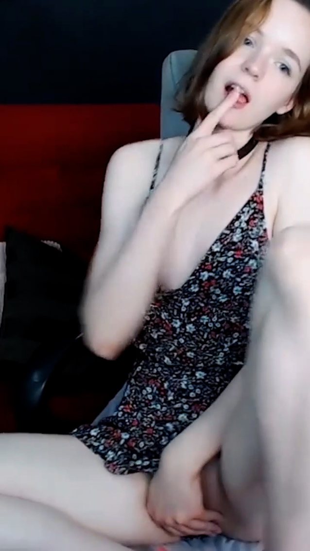 camgirl, redhead, pale, white, masturbate