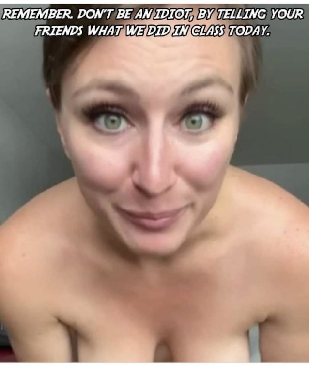 blonde white teacher