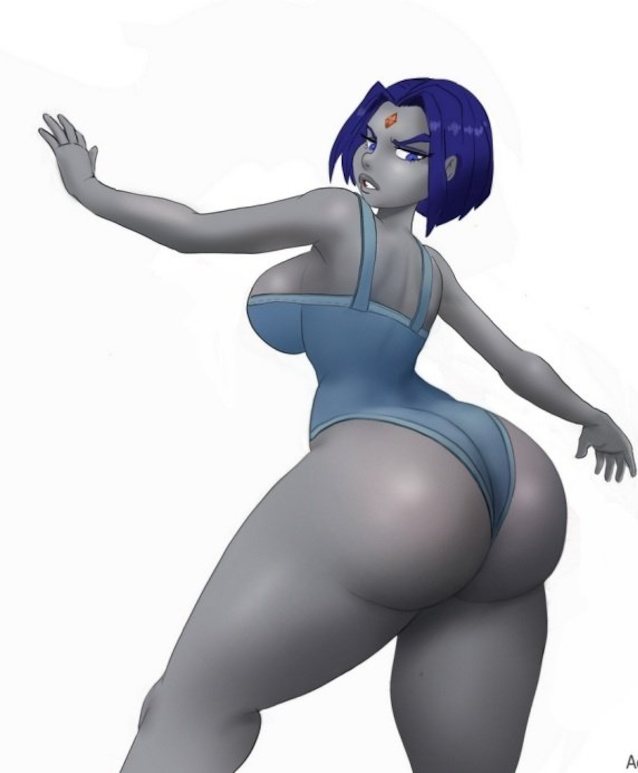 big ass, big tits, black hair, raven, teen titans