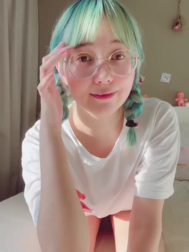 camgirl, glasses, petite