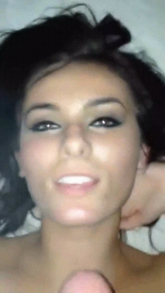 amateur brunette facial