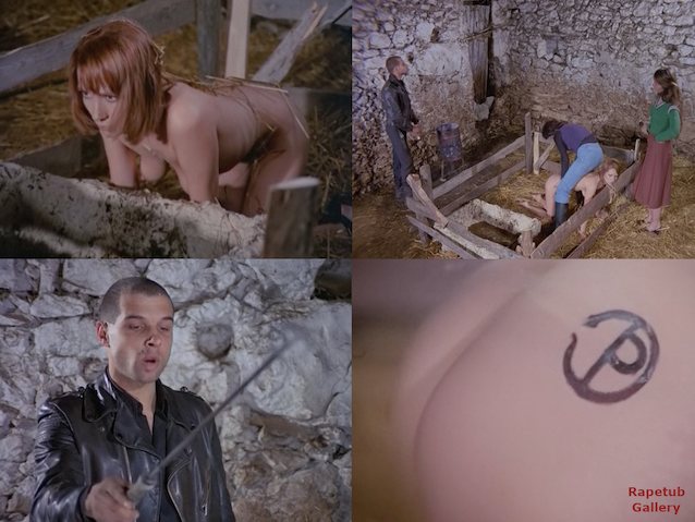 woman forced orgy of witches mass on the cross