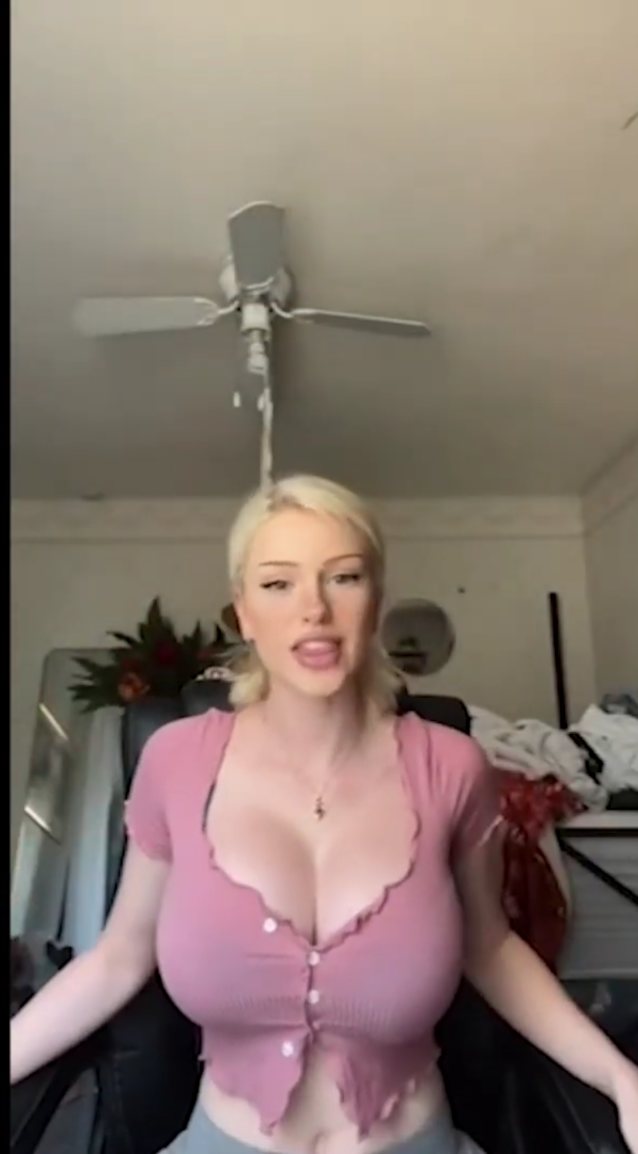 big tits, white, blonde, tiktok, big breasts