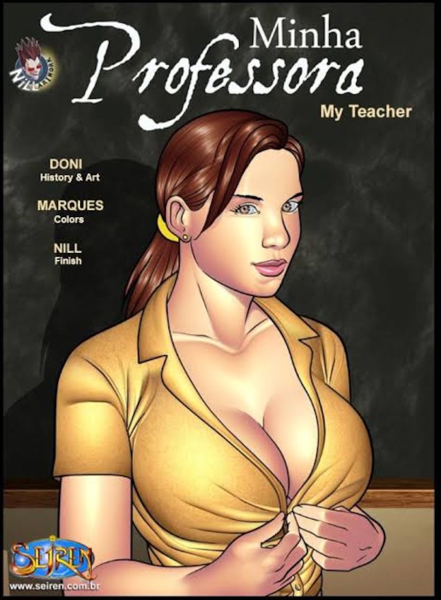 lady, big boobs, mature, teacher, comic