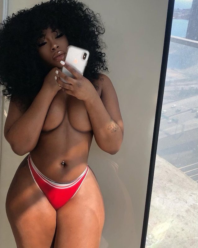 ebony, tits, thick, hips, topless