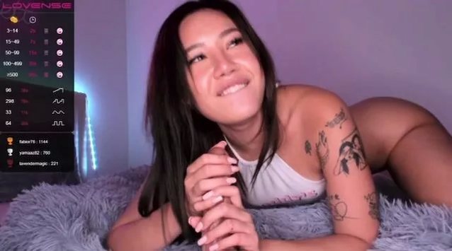 camgirl, asian, dildo, blowjob