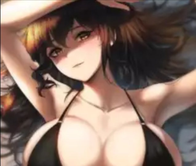 anime, big tits, bikini