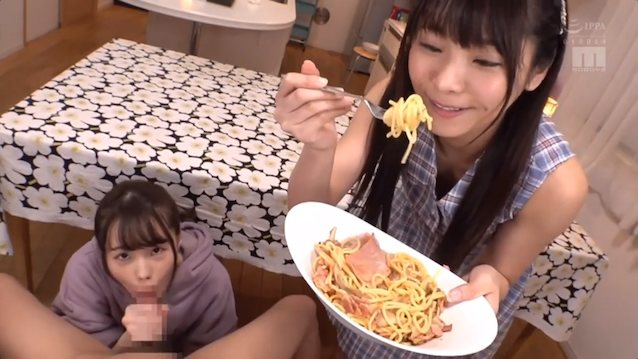 threesome, japanese, pasta, food