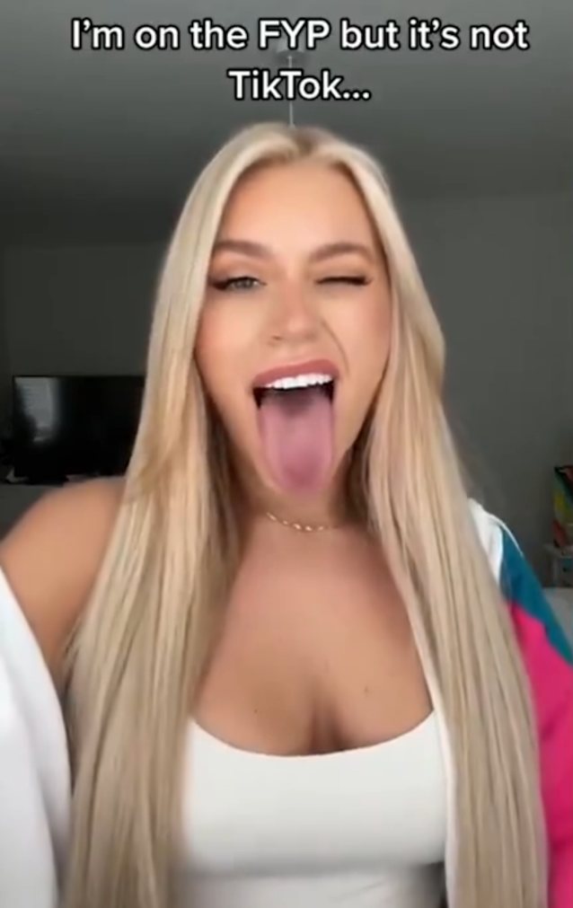 tiktok, onlyfans, ahegao, tongue, big tits