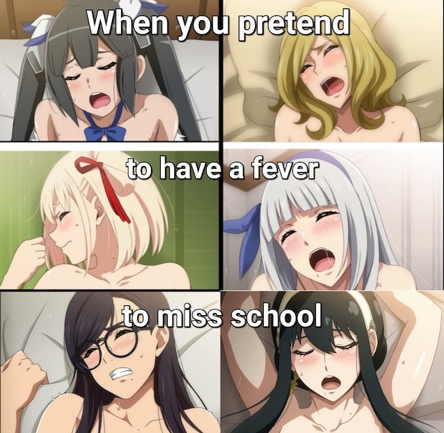 hentai, anime, bonde, glasses, brunette