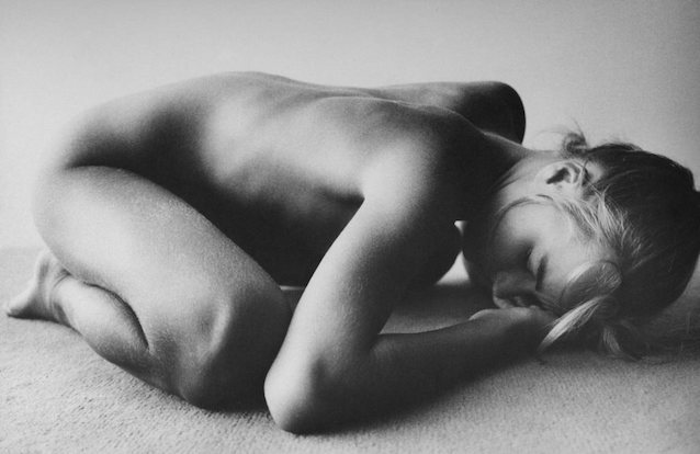 black and white, blonde, floor