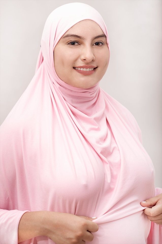 big tits hijab pink