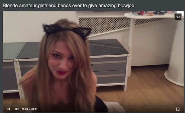 amateur blonde blowjob