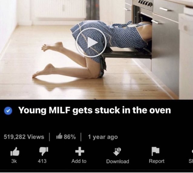 oven, milf, stuck, young, pornhub