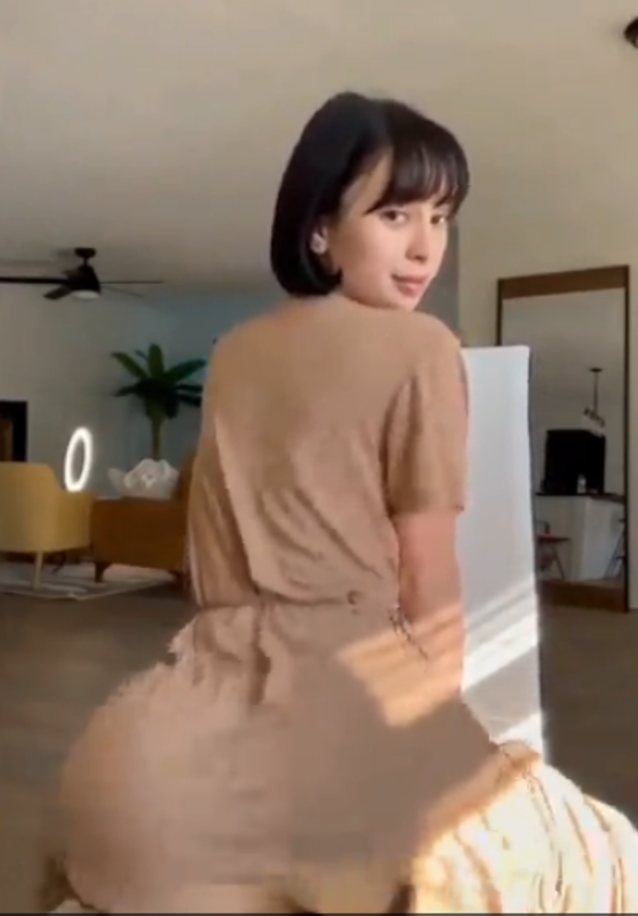 twerking, asian, dark hair, fat ass, big booty