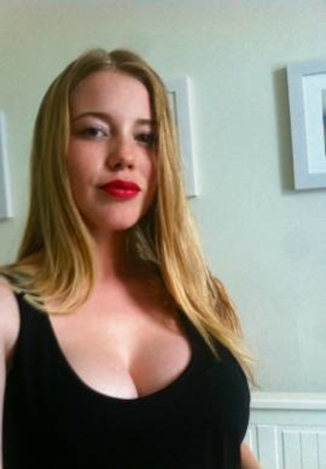 blonde busty cute