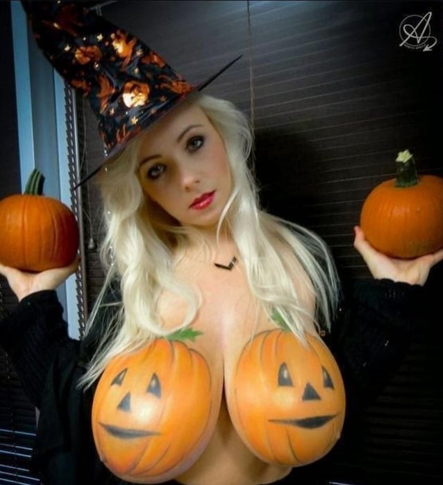 big tits, blonde, witch, vixen