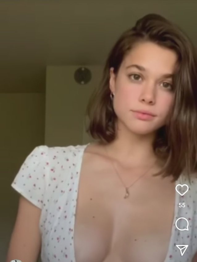 camgirl, boobs, short, hair, white dress