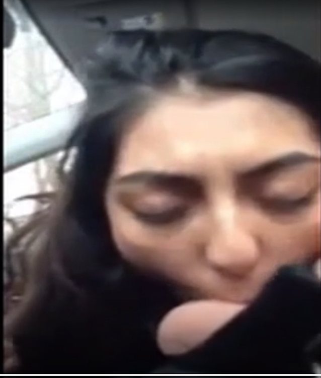 blowjob, arab, white, car