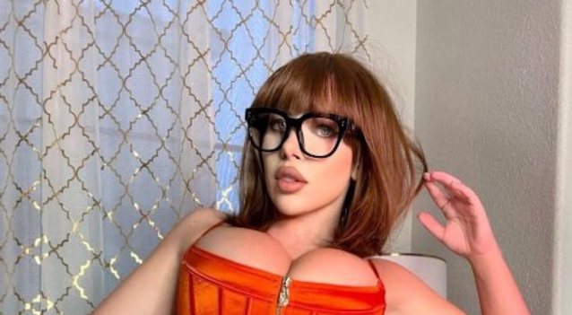 velma, cosplay, redhead, glasses