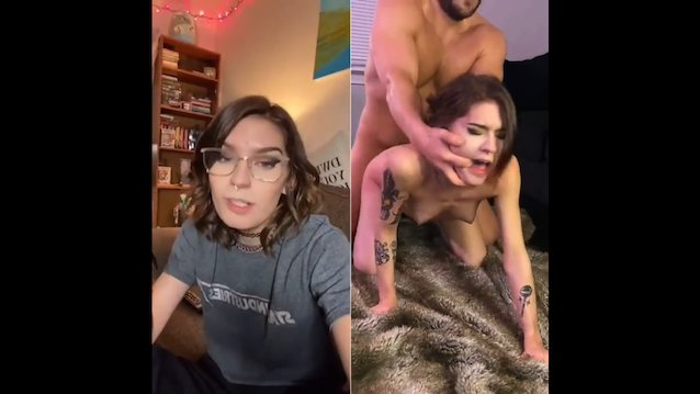 amateur, brunette, tiktok, tattoo, glasses