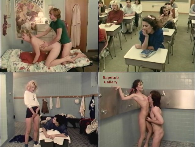 sexy teenagers in a collage lick the cunt