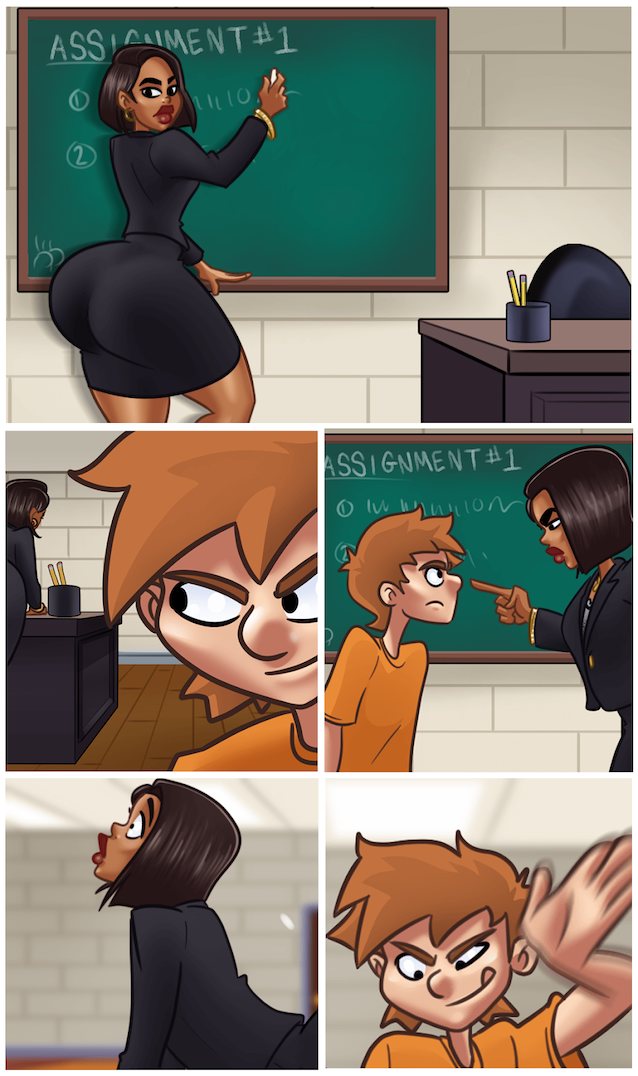 teacher, student, ass, short hair