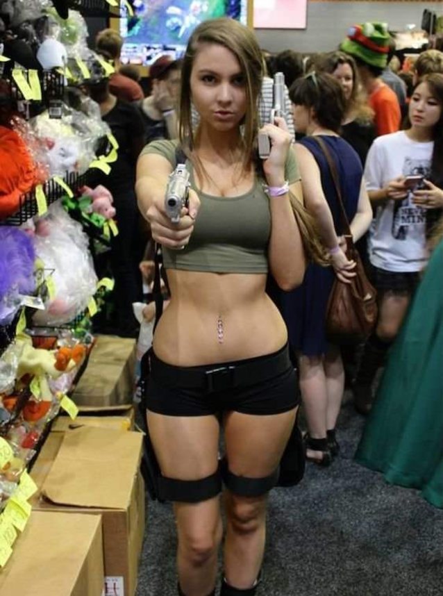 teen, cosplay, sexy, lara croft, white girl