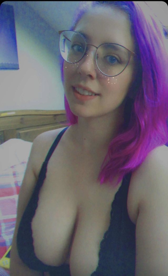 big boobs, purple hair, glasses, natural, nautical boobs