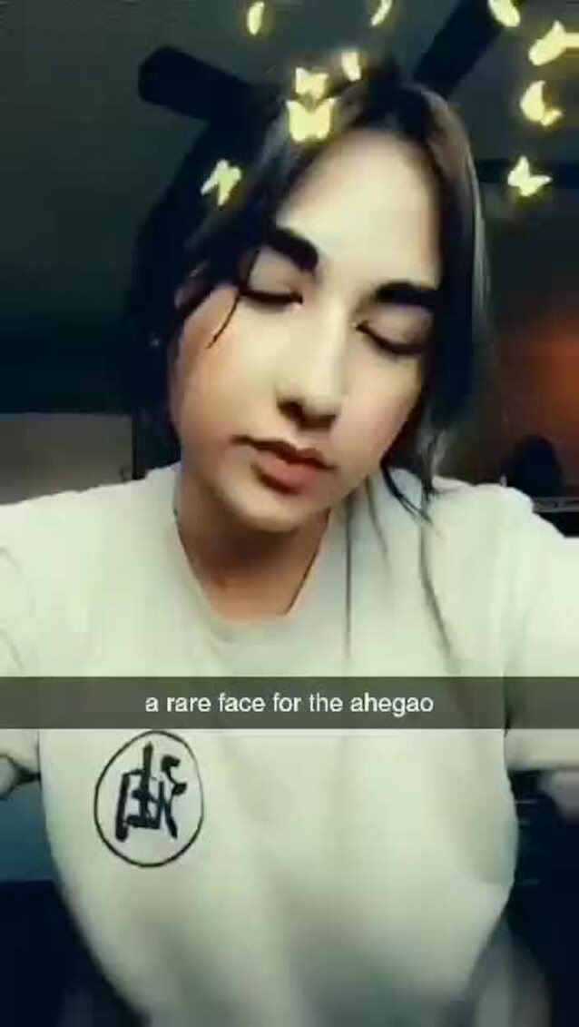 ahegao, brunette, female