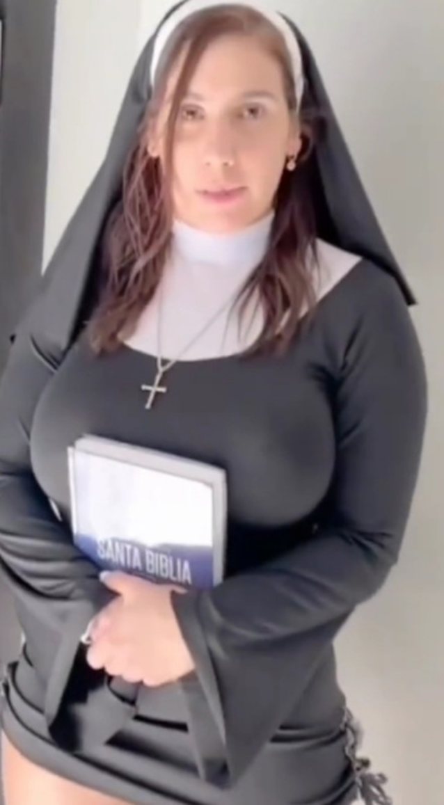 nun, big tits, latina, hot, religious