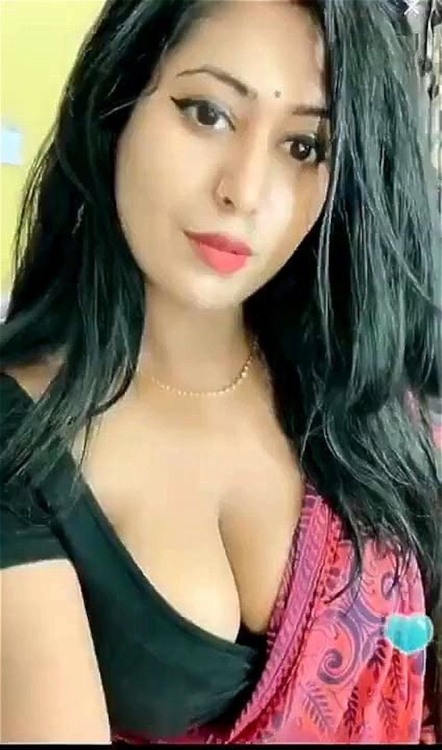 indian, cute, desi, red saree, big tits