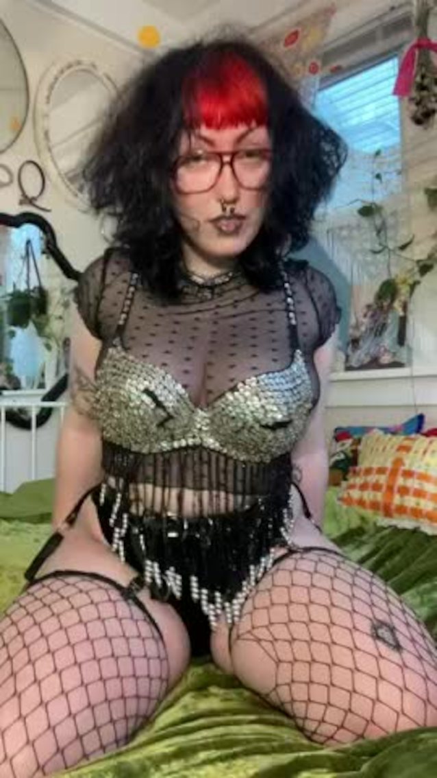 goth seethrough titty drop